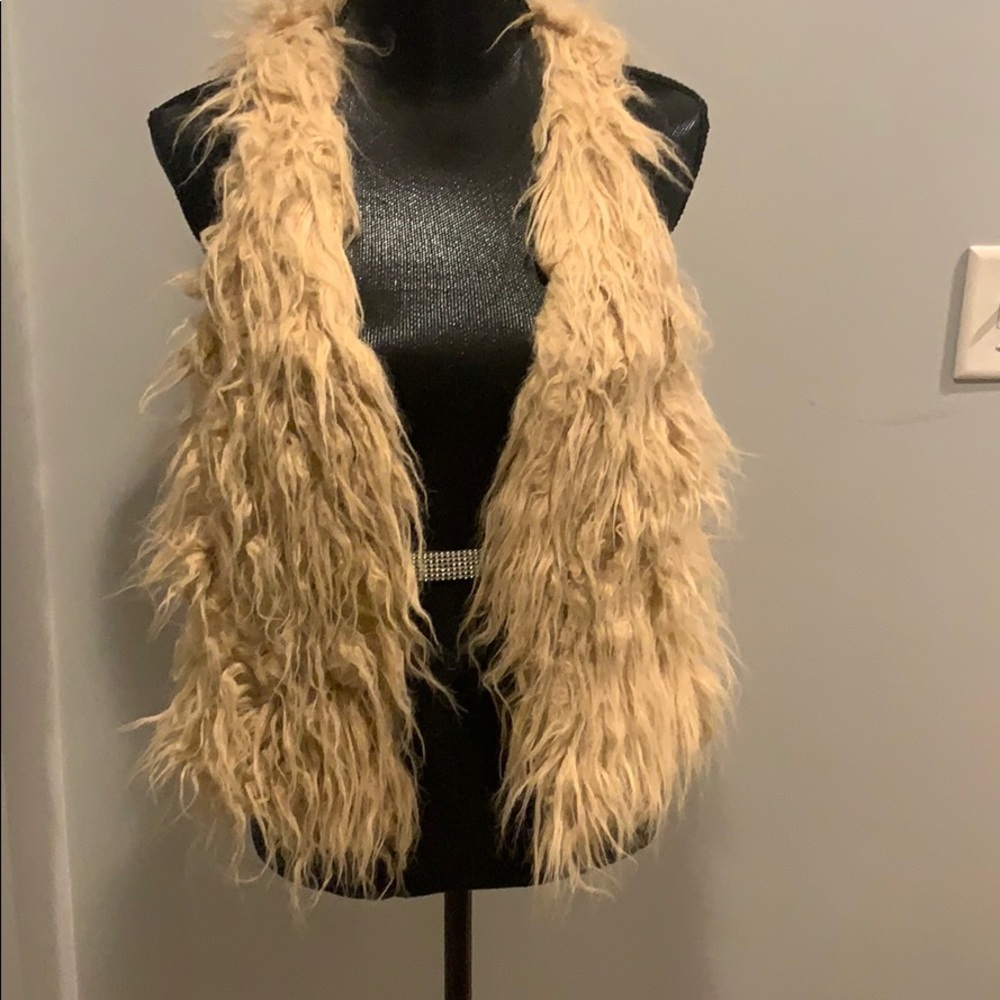 American Eagle faux fur vest